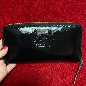 Black Shiny Kate Spade Wallet